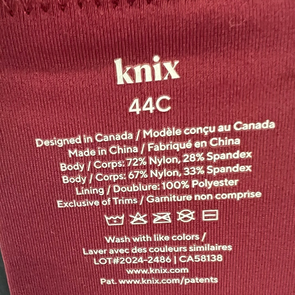 Knix Deep Red Bra - Picture 5 of 5